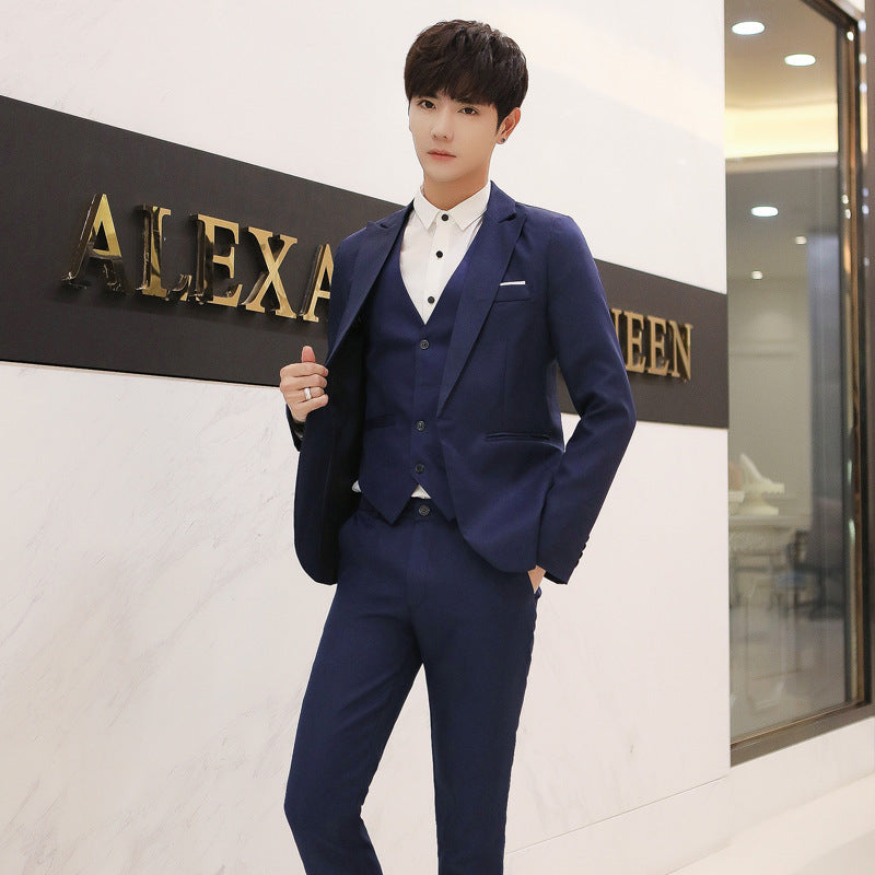 Casual Small Suit Men's Jacket Korean Style Self-Cultivation Trend