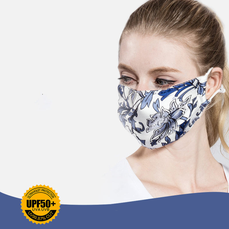 Silk sunscreen mask