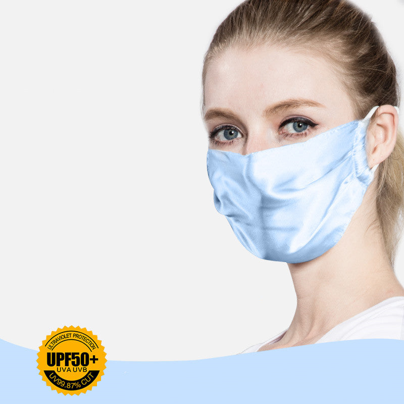 Silk sunscreen mask