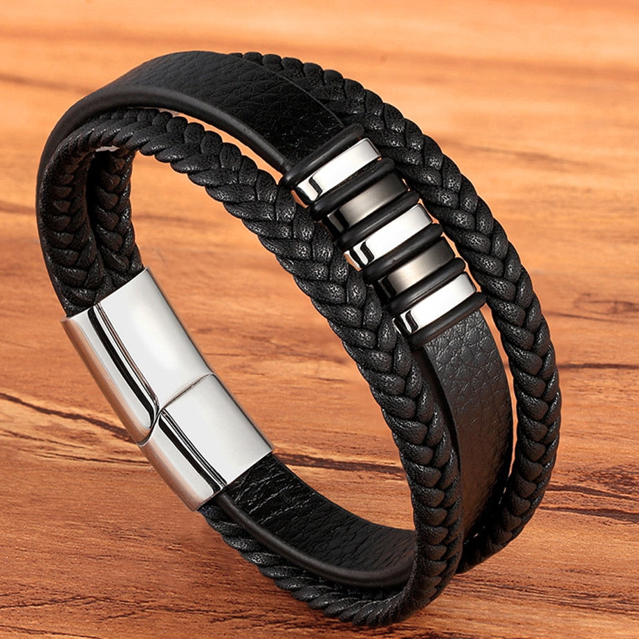 Stainless Steel Magnetic Men Bracelet
