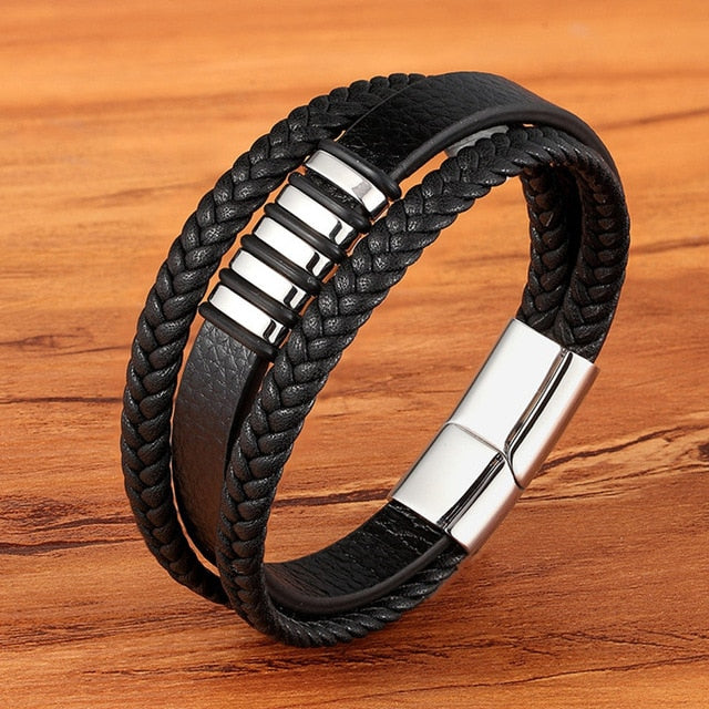 Stainless Steel Magnetic Men Bracelet