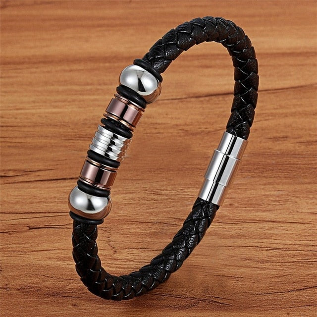 Stainless Steel Magnetic Men Bracelet