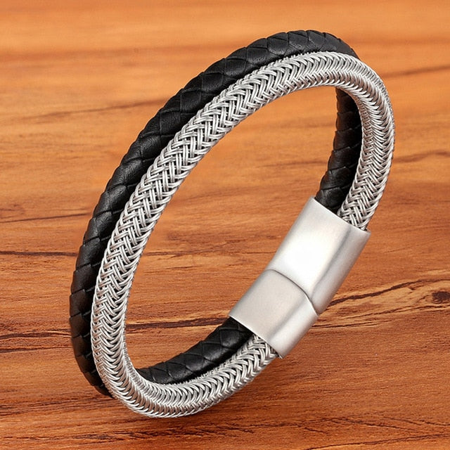 Stainless Steel Magnetic Men Bracelet