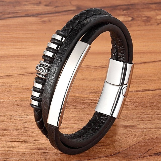 Stainless Steel Magnetic Men Bracelet