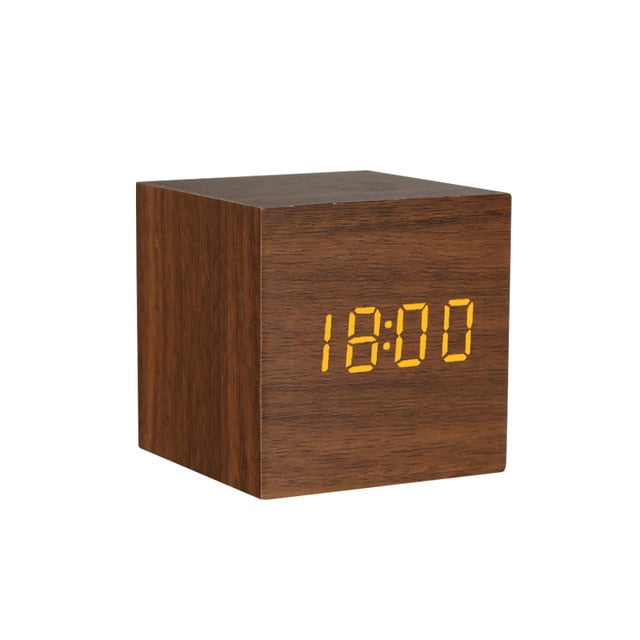 LED Wooden Table Watch