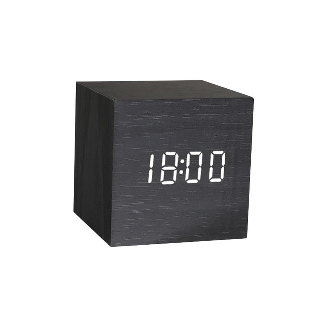 LED Wooden Table Watch