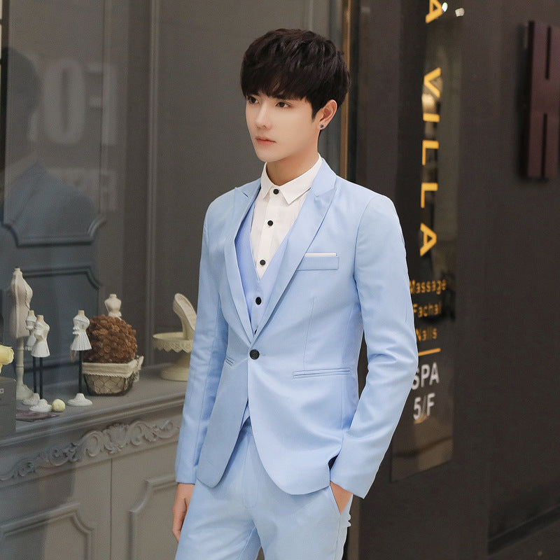Casual Small Suit Men's Jacket Korean Style Self-Cultivation Trend