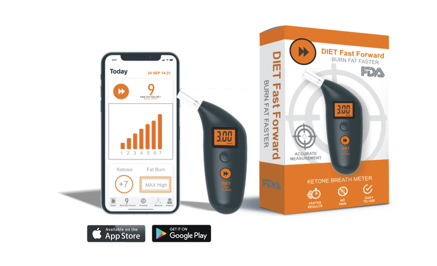 BOOST YOUR IMMUNITY: Diet Fast Forward 2.0 The Complete Ketone Meter And App System - Take Control With A Reliable Partner And Improve Your Health Today!