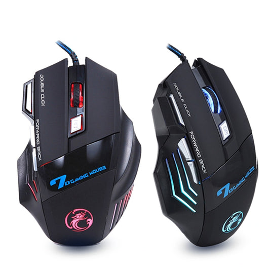 Ergonomic Wired Gaming Mouse 7 Button LED