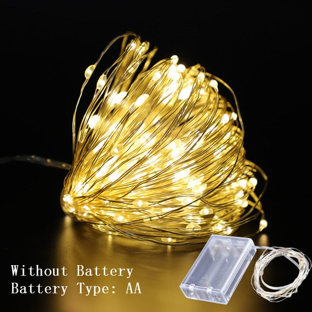 Copper Wire LED String Lights Decorations
