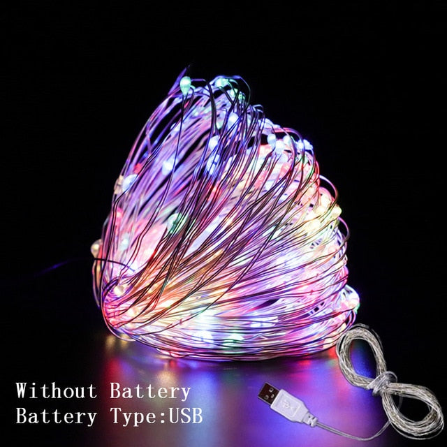 Copper Wire LED String Lights Decorations