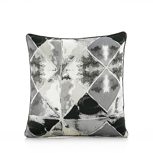 Fashion Light Luxury Satin Jacquard Cushion Cover